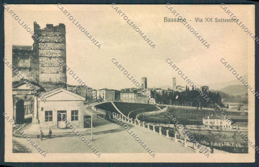 Vicenza Bassano Via XX Settembre cartolina BB8308 – fronte