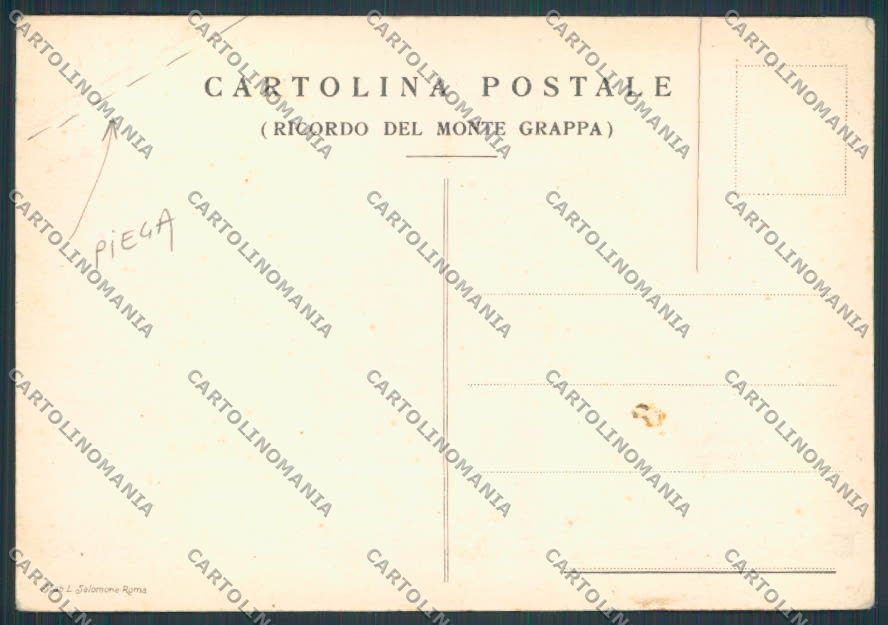 Vicenza Bassano Monte Grappa Armata Galliera Veneta PIEGA FG cartolina BB8310 – retro