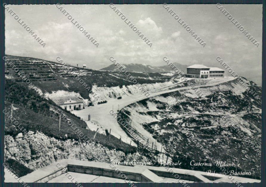 Vicenza Bassano Monte Grappa Caserma Milano foto FG cartolina BB8312 – fronte