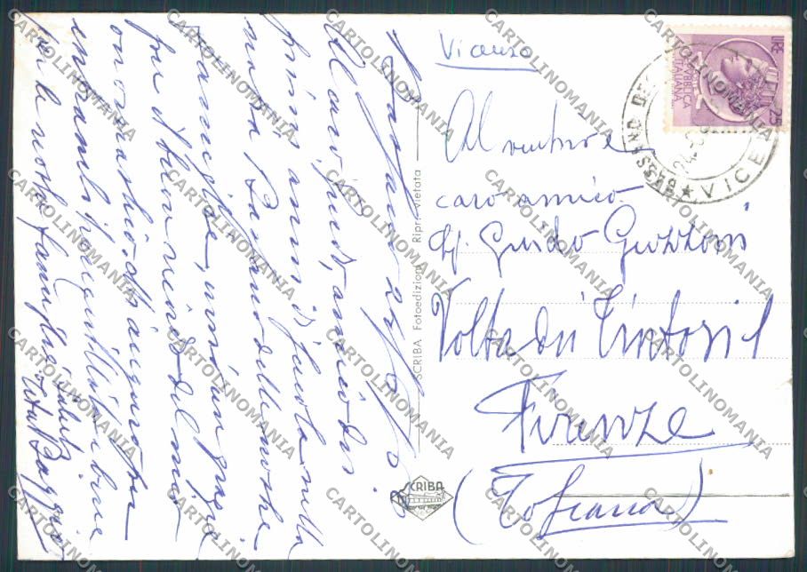 Vicenza Bassano Monte Grappa Saluti da foto FG cartolina BB8313 – retro