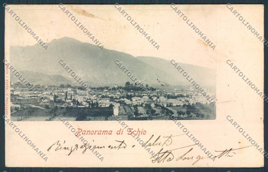 Vicenza Schio Panorama cartolina BB8325 – fronte