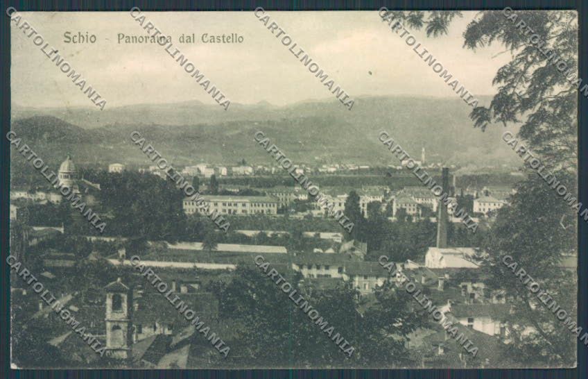 Vicenza Schio Panorama cartolina BB8326 – fronte