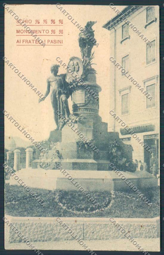 Vicenza Schio Monumento Fratelli Pasini Lorenzetti Venezia cartolina BB8328 – fronte
