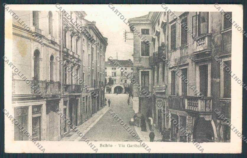 Vicenza Schio Via Garibaldi cartolina BB8335 – fronte