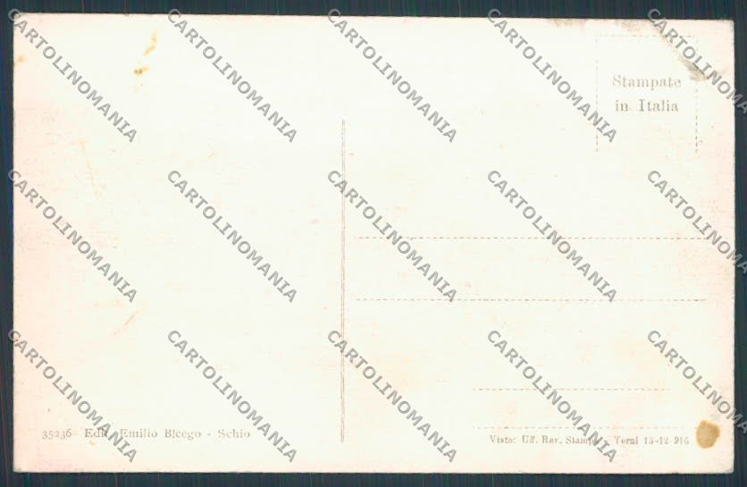 Vicenza Schio Via Garibaldi cartolina BB8335 – retro