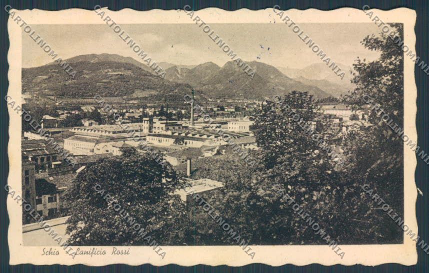 Vicenza Schio Lanificio Rossi cartolina BB8342 – fronte