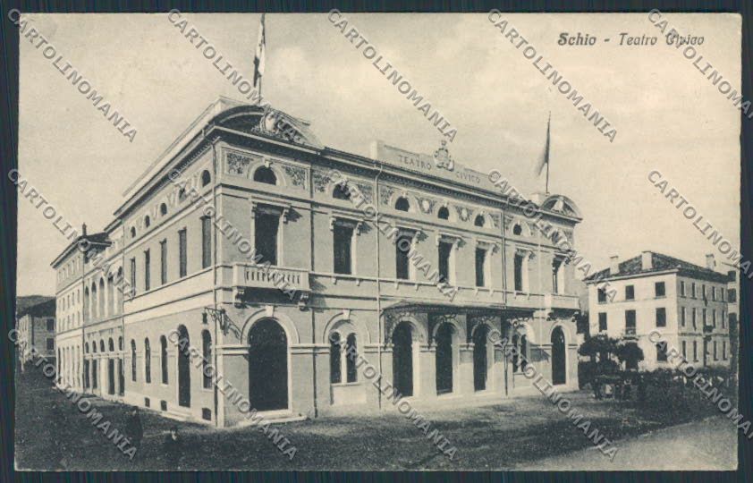 Vicenza Schio Teatro Civico cartolina BB8350 – fronte
