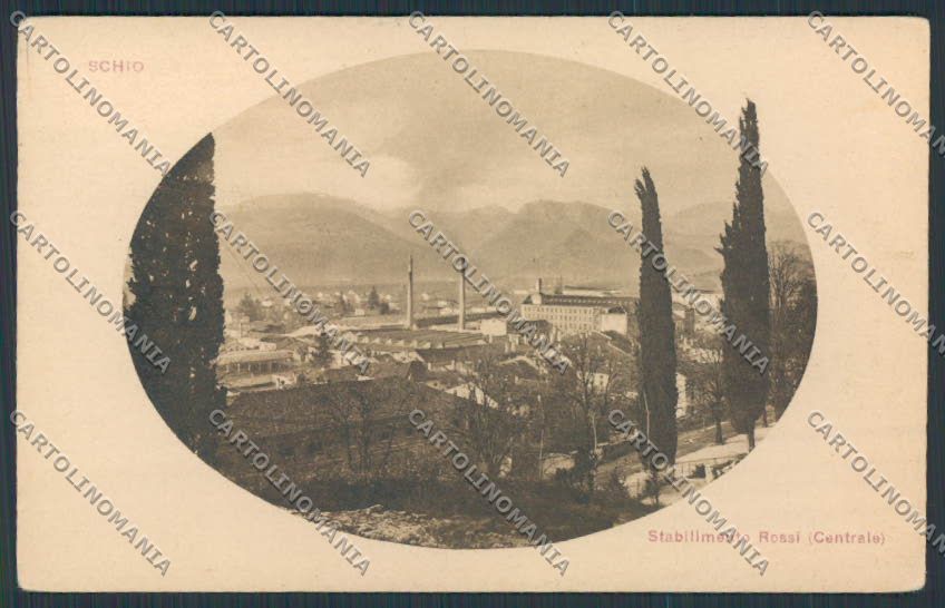 Vicenza Schio Stabilimento Rossi cartolina BB8353 – fronte
