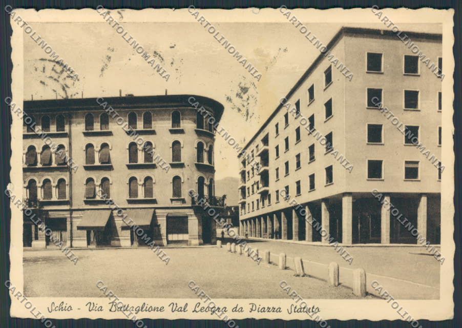 Vicenza Schio Via Battaglione STRAPPINO FG cartolina BB8360 – fronte
