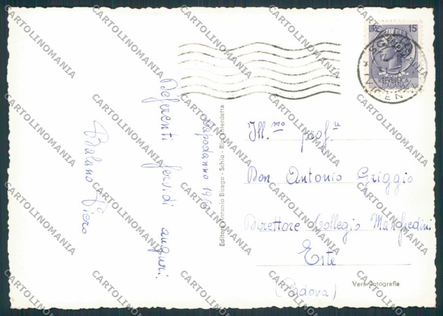 Vicenza Schio Panorama foto FG cartolina BB8368 – retro