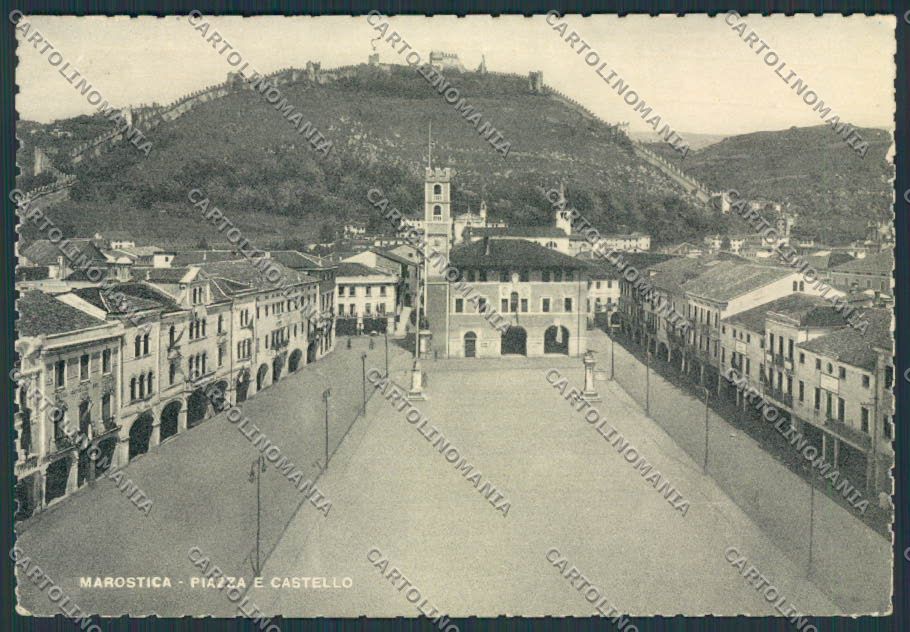 Vicenza Marostica Piazza Umberto I FG cartolina BB8392 – fronte