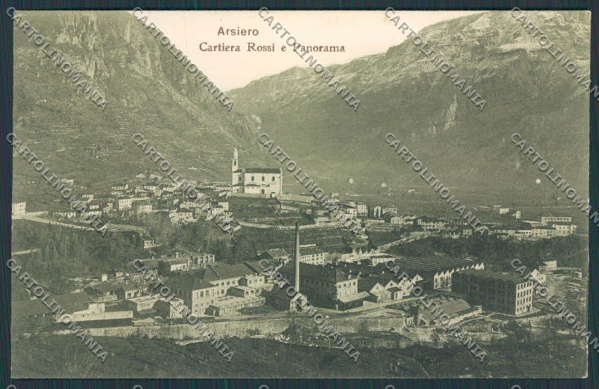 Vicenza Arsiero Cartiera Rossi cartolina BB8446 – fronte