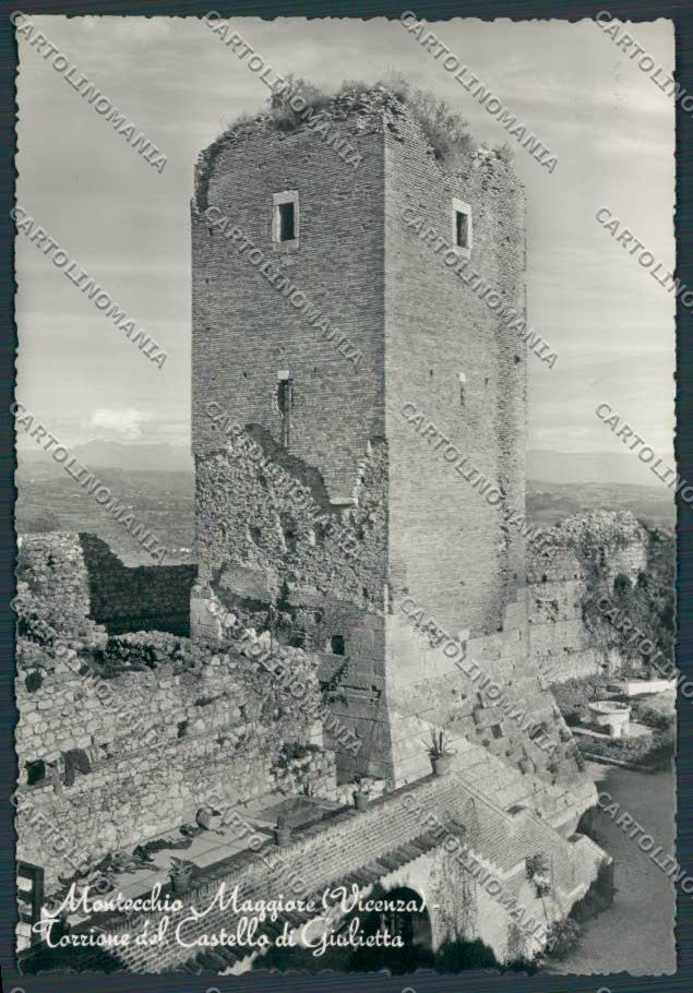 Vicenza Montecchio Maggiore Castello di Giulietta foto FG cartolina BB8457 – fronte
