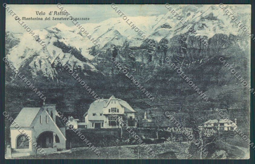 Vicenza Velo d'Astico Montanina Fogazzaro cartolina BB8484 – fronte