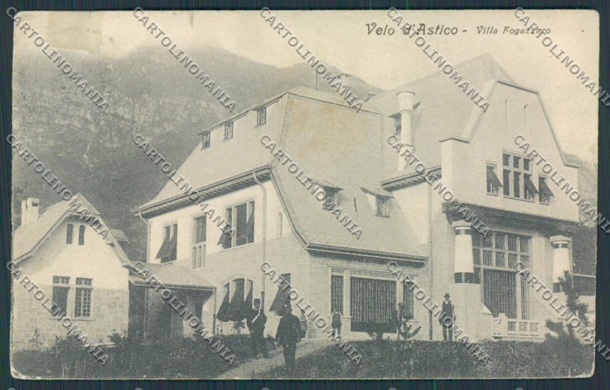 Vicenza Velo d'Astico Villa Fogazzaro RESTAURATA cartolina BB8490 – fronte