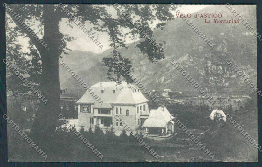 Vicenza Velo d'Astico Montanina Fogazzaro cartolina BB8496 – fronte