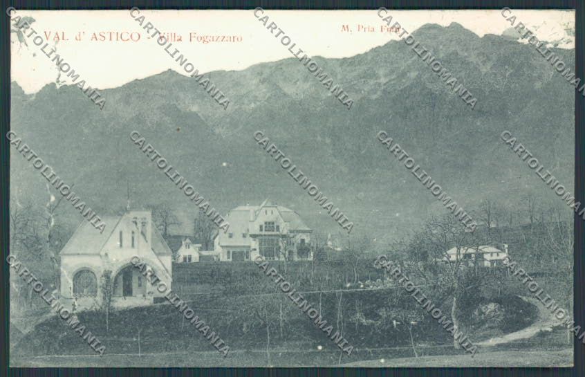 Vicenza Val d'Astico Villa Fogazzaro cartolina BB8498 – fronte