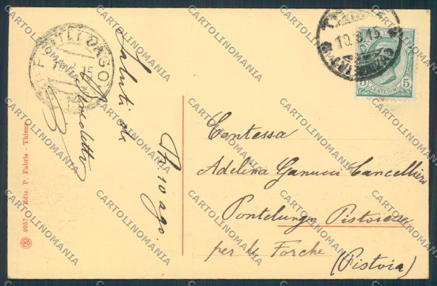 Vicenza Thiene Palazzo Mangilli cartolina BB8500 – retro