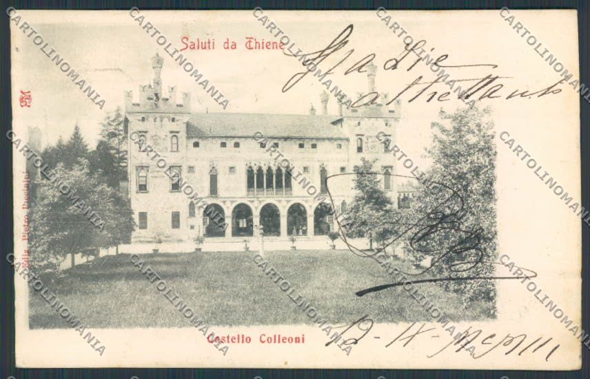 Vicenza Thiene Castello Colleoni cartolina BB8504 – fronte