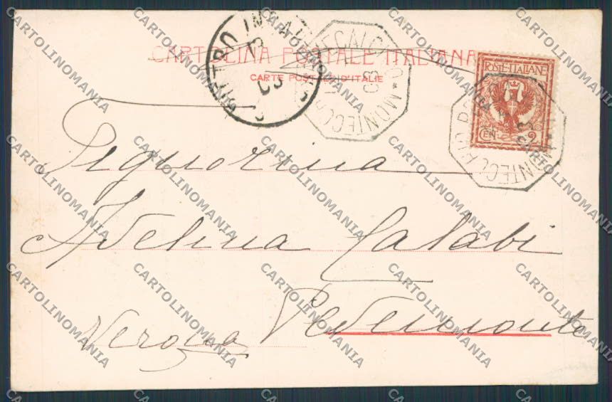 Vicenza Thiene Castello Colleoni cartolina BB8504 – retro