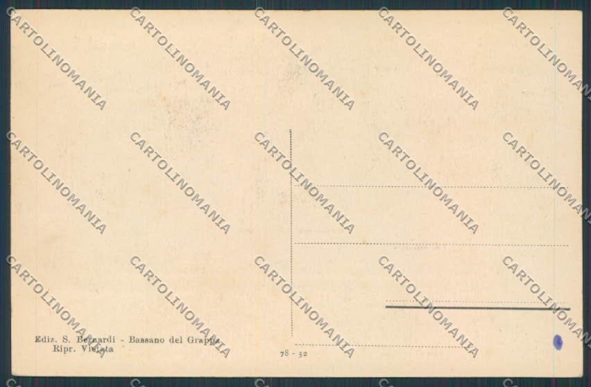 Vicenza Massiccio del Grappa Saluti da Albergo Campo Solagna cartolina BB8542 – retro