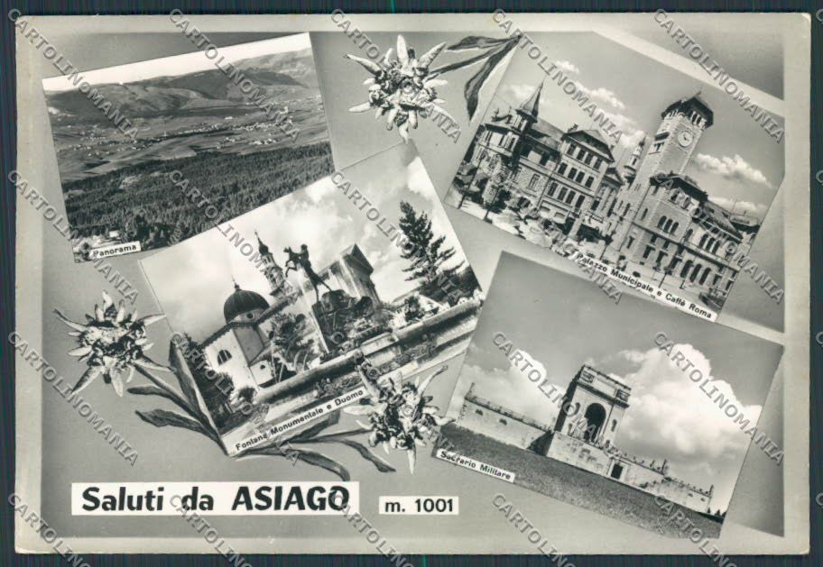 Vicenza Asiago Saluti da foto FG cartolina BB8551 – fronte