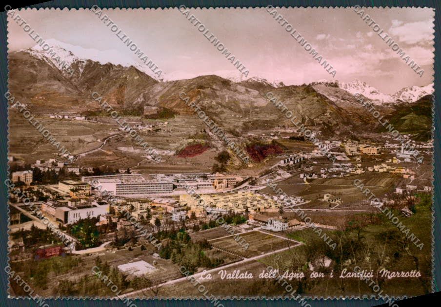 Vicenza Vallata dell'Agno Lanifici Marzotto foto FG cartolina BB8612 – fronte
