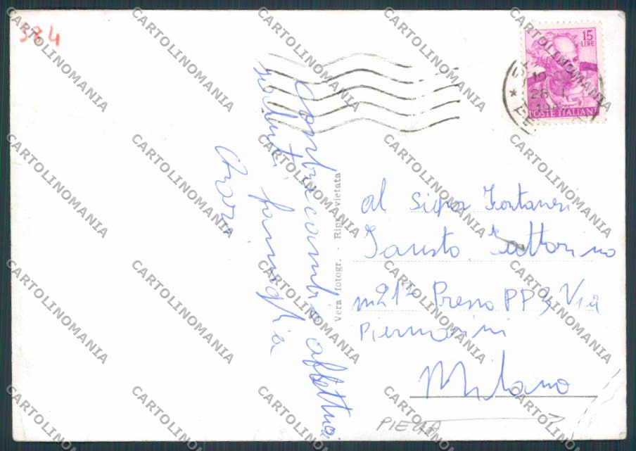 Perugia Spoleto Anfiteatro Romano PIEGA foto FG cartolina BB8660 – retro