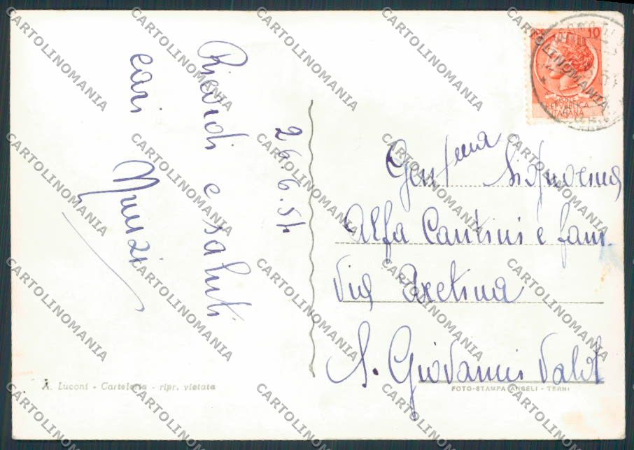 Perugia Spoleto Villini sul Monteluco foto FG cartolina BB8662 – retro