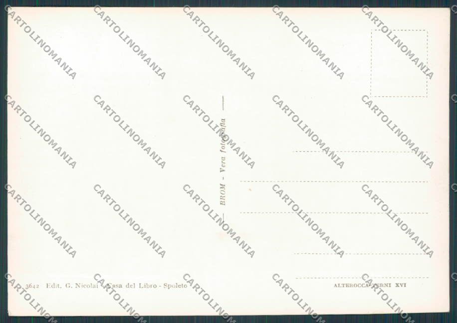 Perugia Spoleto Clitumno Fonti foto FG cartolina BB8665 – retro