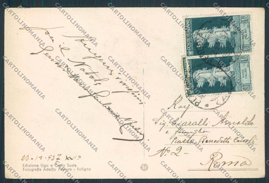 Perugia Marsciano Castello Medioevale FG cartolina BB8674 – retro