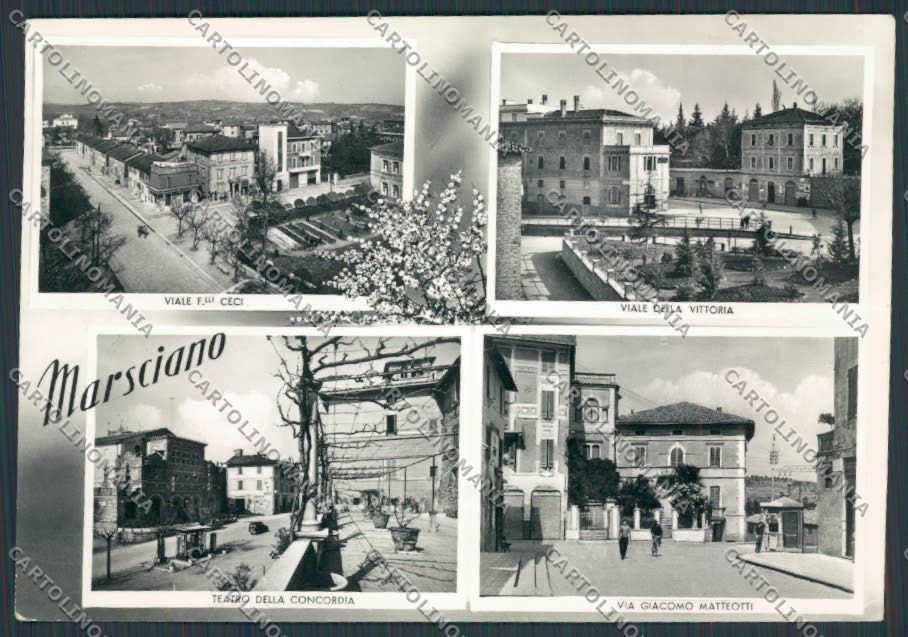 Perugia Marsciano Teatro Via Matteotti Vittoria foto FG cartolina BB8679 – fronte