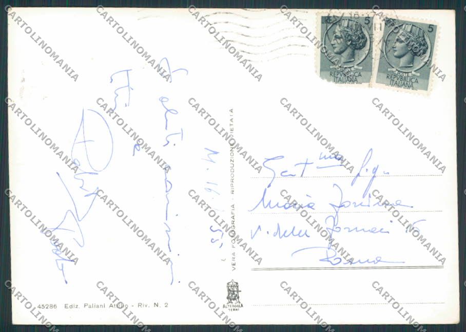 Perugia Marsciano Teatro Via Matteotti Vittoria foto FG cartolina BB8679 – retro