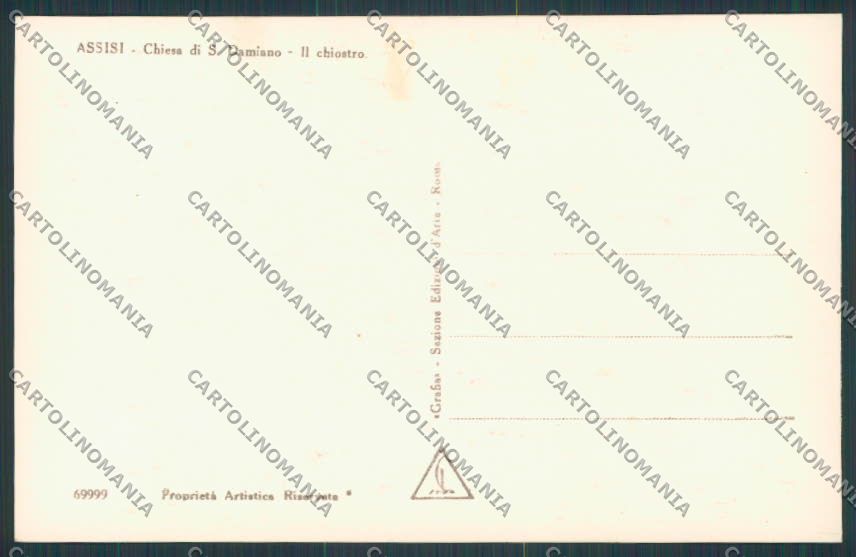 Perugia Assisi Chiesa San Damiano foto cartolina BB8685 – retro