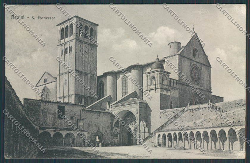 Perugia Assisi San Francesco cartolina BB8686 – fronte