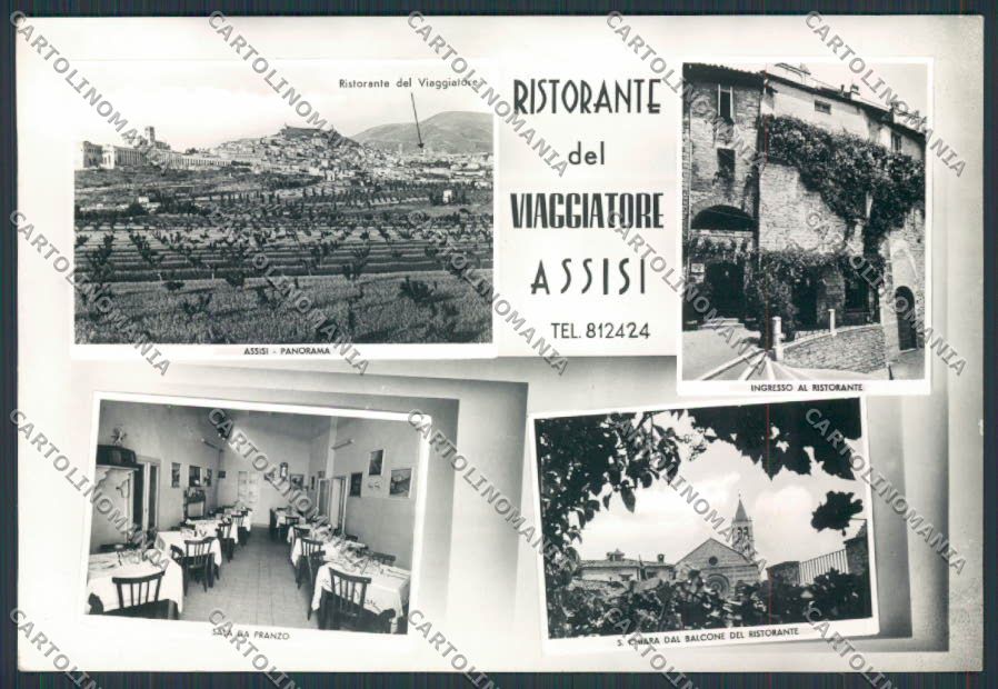 Perugia Assisi Ristorante del Viaggiatore foto FG cartolina BB8692 – fronte
