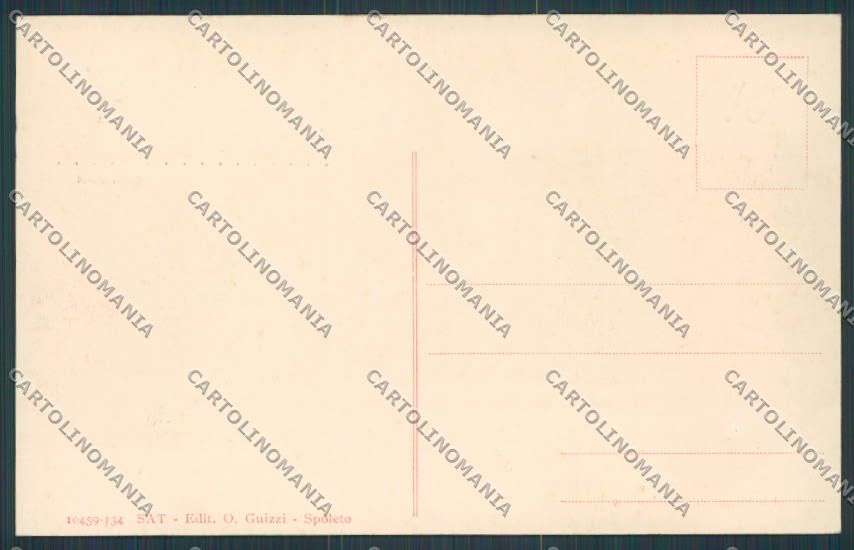 Perugia Fonti Clitumno Carducci cartolina BB8697 – retro