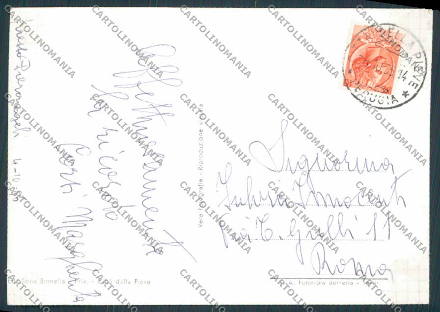 Perugia Città della Pieve Palazzo Cornia foto FG cartolina BB8720 – retro