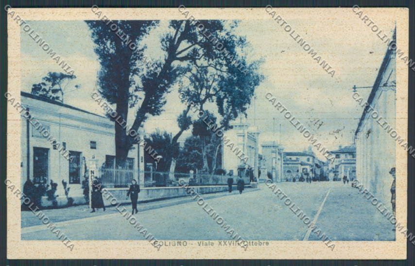Perugia Foligno Via XXVIII Ottobre cartolina BB8766 – fronte
