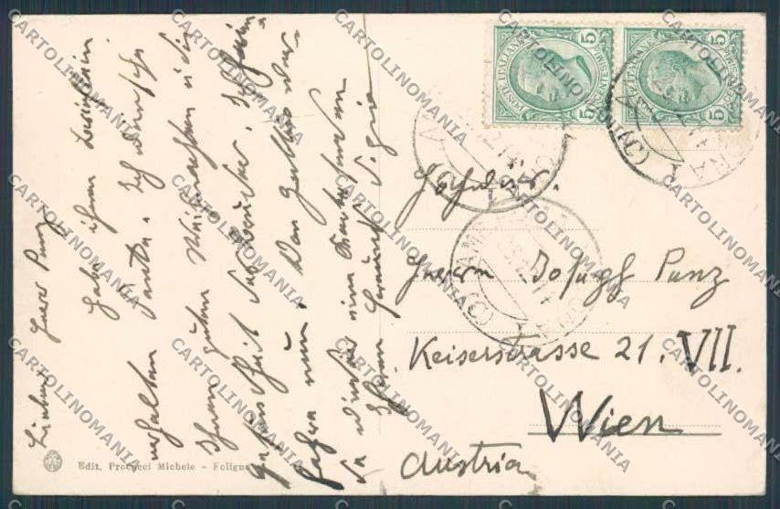 Perugia Foligno Cascate Menotre cartolina BB8774 – retro