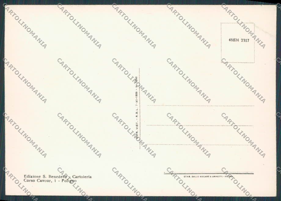 Perugia Foligno San Eraclio Via Roma FG cartolina BB8782 – retro