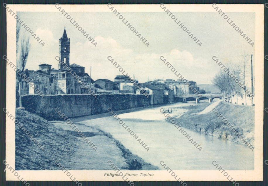 Perugia Foligno Fiume Topino FG cartolina BB8784 – fronte