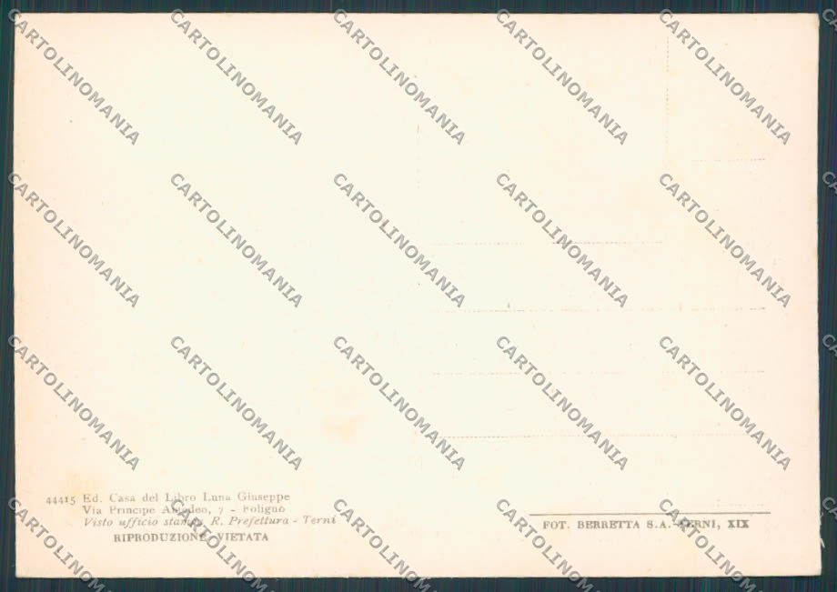 Perugia Foligno Fiume Topino FG cartolina BB8784 – retro