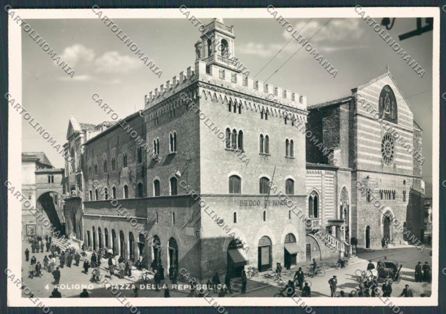 Perugia Foligno Piazza della Repubblica foto FG cartolina BB8787 – fronte