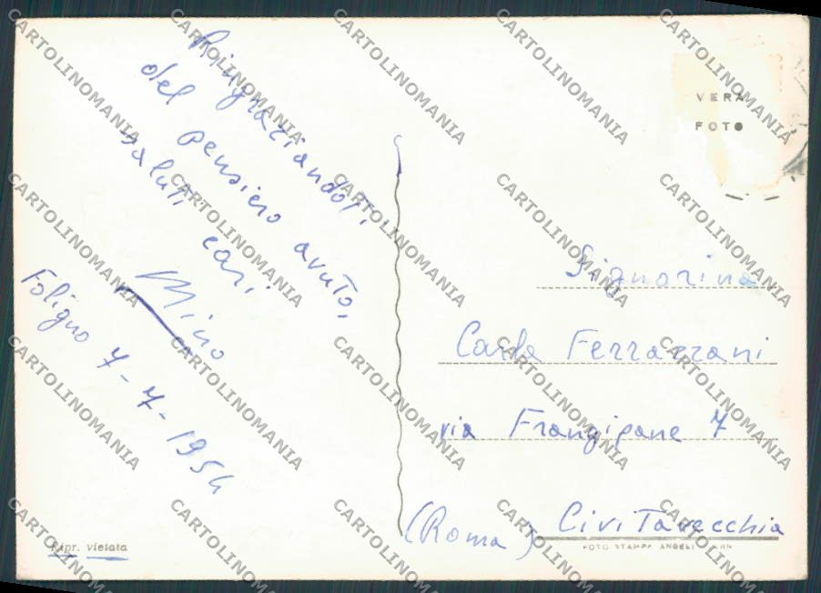 Perugia Foligno Giardino Pubblico foto FG cartolina BB8788 – retro
