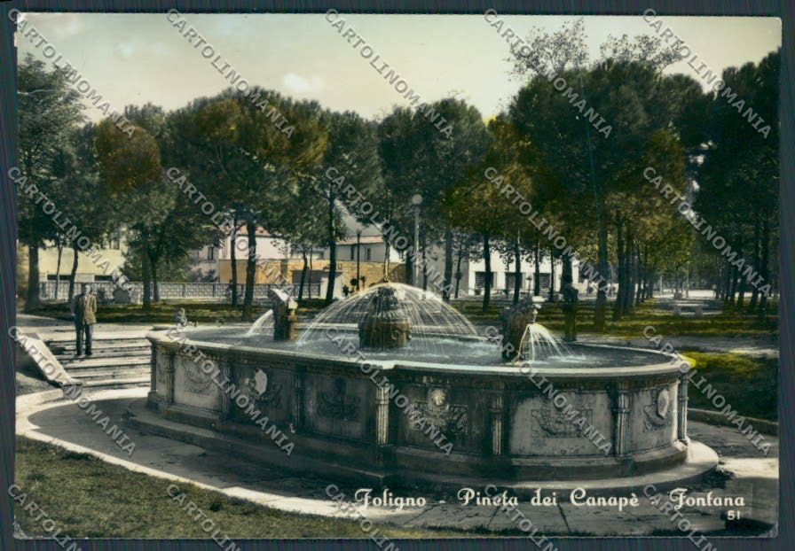 Perugia Foligno Pineta Canapè PIEGA foto FG cartolina BB8789 – fronte