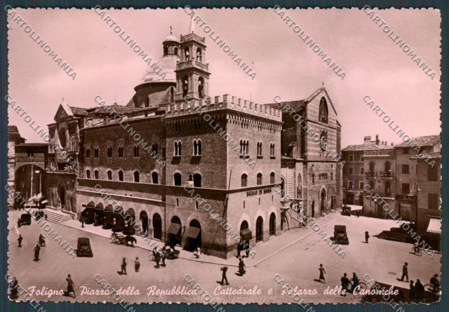Perugia Foligno Piazza della Repubblica foto FG cartolina BB8797 – fronte