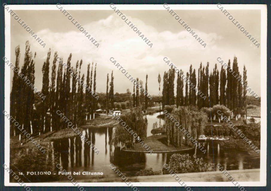 Perugia Fonti Clitumno PIEGA foto FG cartolina BB8800 – fronte