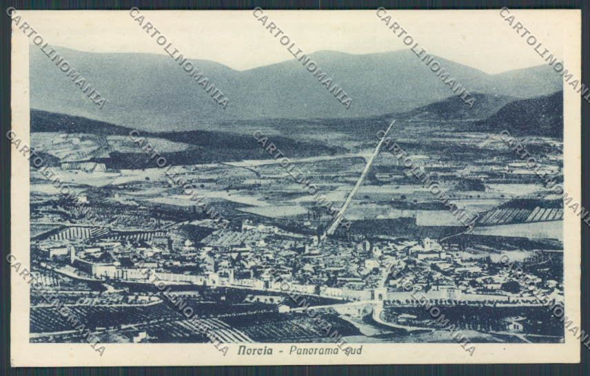 Perugia Norcia Panorama Sud cartolina BB8852 – fronte