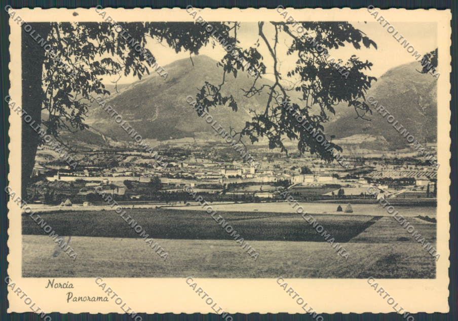 Perugia Norcia Panorama FG cartolina BB8854 – fronte